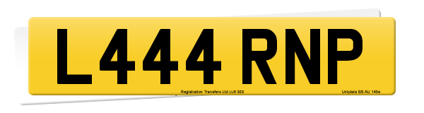 Registration number L444 RNP